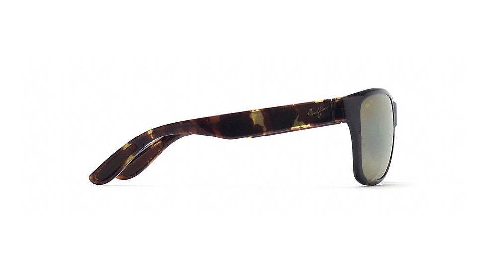 Maui Jim Road Trip Polarized Rectangular  Sunglasses,Olive Tortoise,Maui HT Lens HT435-15T