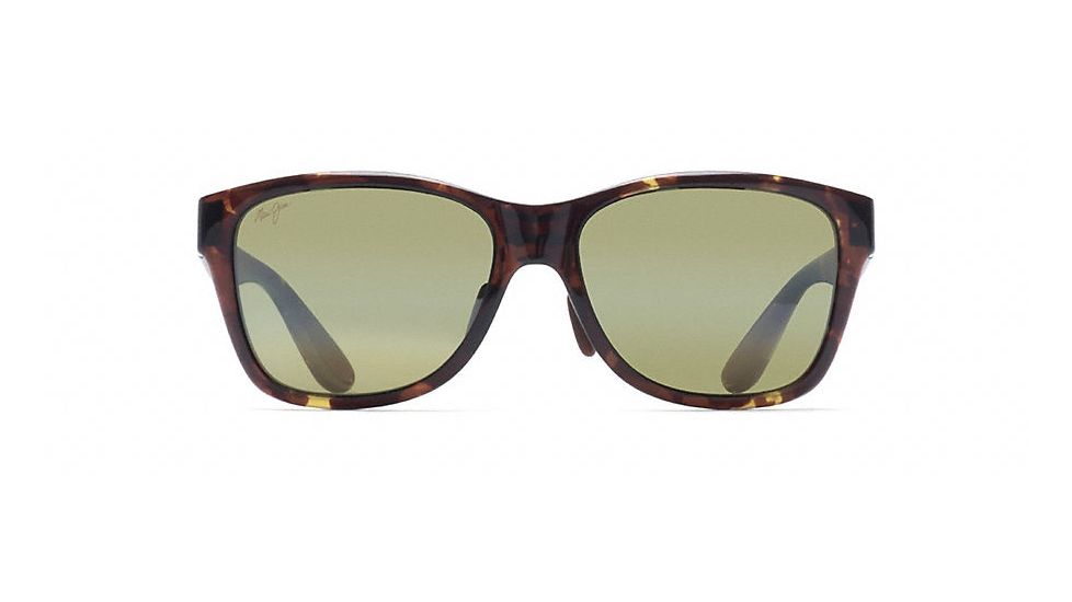 Maui Jim Road Trip Polarized Rectangular  Sunglasses,Olive Tortoise,Maui HT Lens HT435-15T