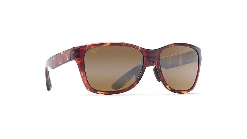 Maui Jim Road Trip Polarized Rectangular  Sunglasses,Tortoise,HCL Bronze Lens H435-10