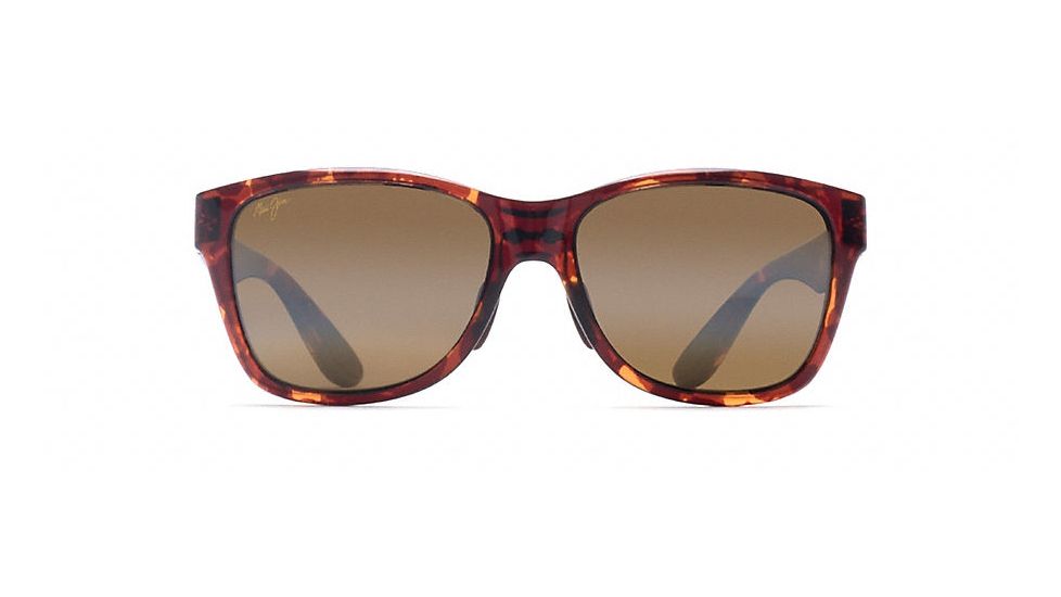 Maui Jim Road Trip Polarized Rectangular  Sunglasses,Tortoise,HCL Bronze Lens H435-10