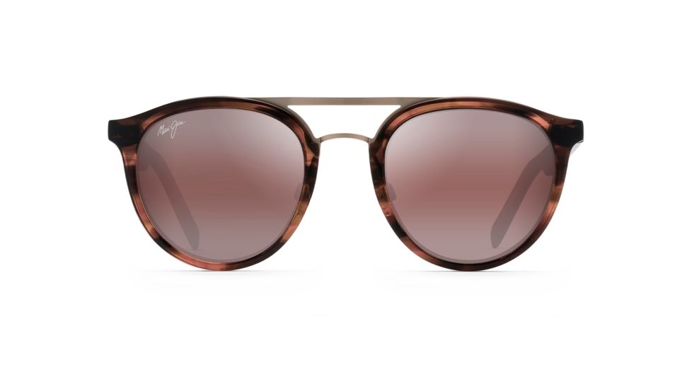 Maui Jim Sunny Days Polarized Round Sunglasses, Espresso Smoke Frame, Maui Rose Lens, Espresso Smoke R529-19C