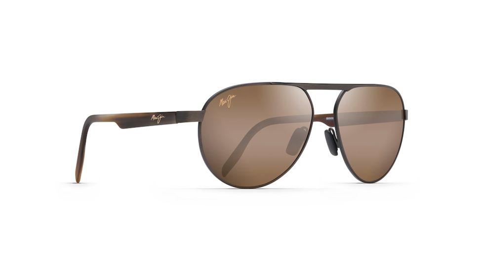 Maui Jim Swinging Bridges Unisex Sunglasses,Brushed Chocolate Frame,Polarized,HCL Bronze Lens, H787-01C