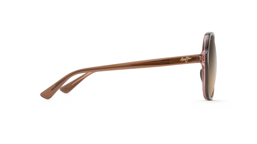 Maui Jim Taro Polarized Square Sunglasses - Women's, Caramel w/ Pale Pink Frame, HCL Bronze Lens, Caramel w/ Pale Pink HS795-18C
