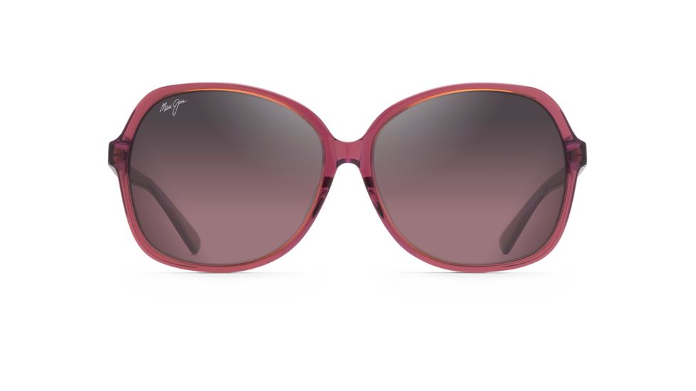 Maui Jim Taro Polarized Square Sunglasses - Women's, Pink w/ Lilac Interior Frame, Maui Rose Lens, Pink w/ Lilac Interior RS795-09B