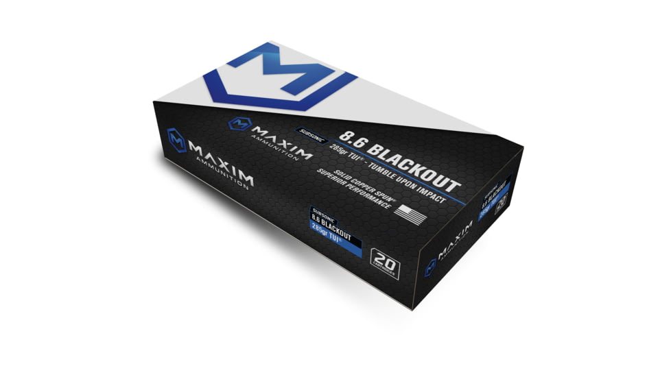 Maxim Defense Industries Short Barrel 7.62x39mm 117 grain Solid Copper Rifle Ammunition