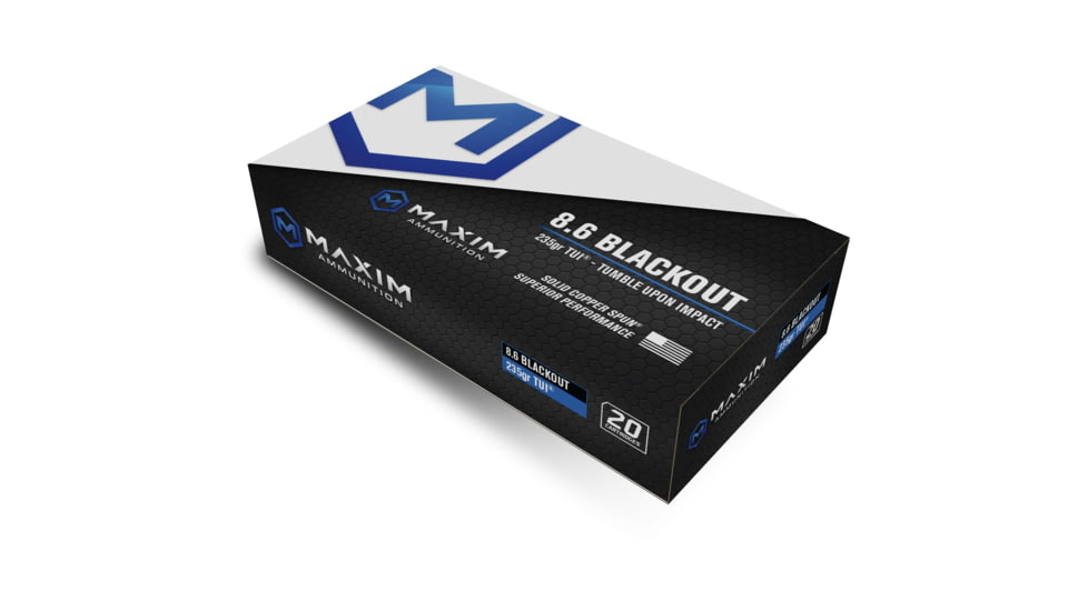 Maxim Defense Industries Short Barrel 7.62x39mm 117 grain Solid Copper Rifle Ammunition