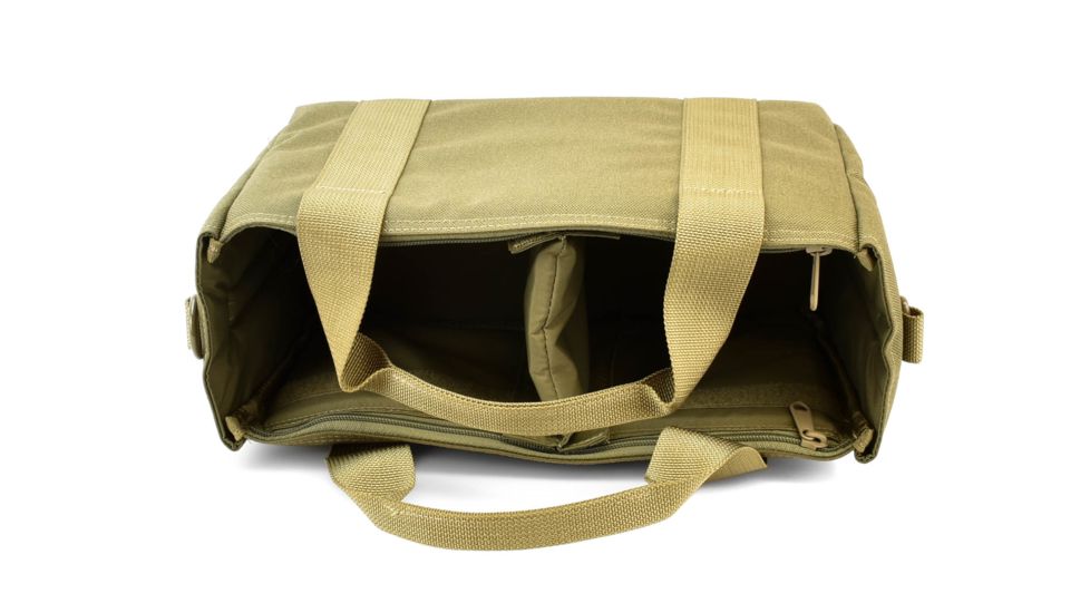 Maxpedition Compact Range Bag w/ Removable Shoulder Strap &amp; Ammo Tote, Khaki 0621K