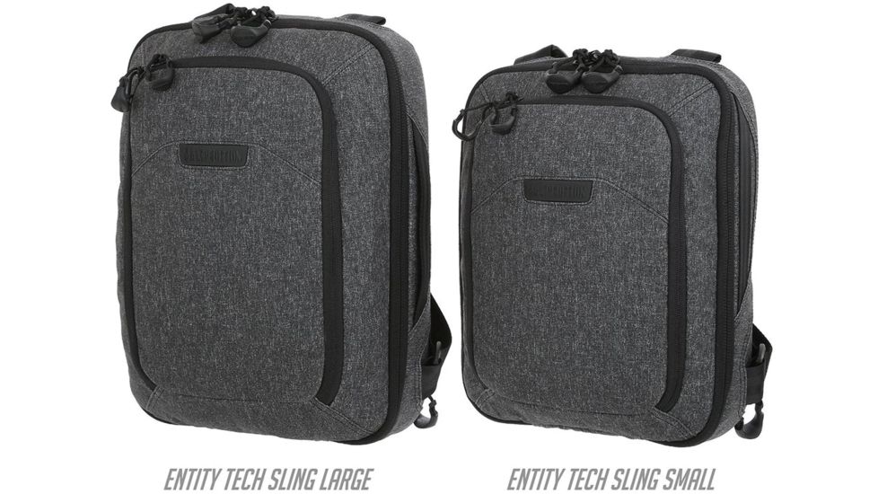 Maxpedition Entity Tech Sling Bag, Charcoal, Small, 7 Liters, NTTSLTSCH