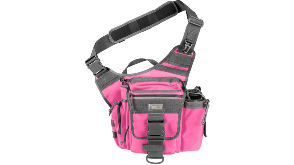 Maxpedition Jumbo S-Type Versipack Nylon Shoulder Bag - Pink-Foliage 0413PF 