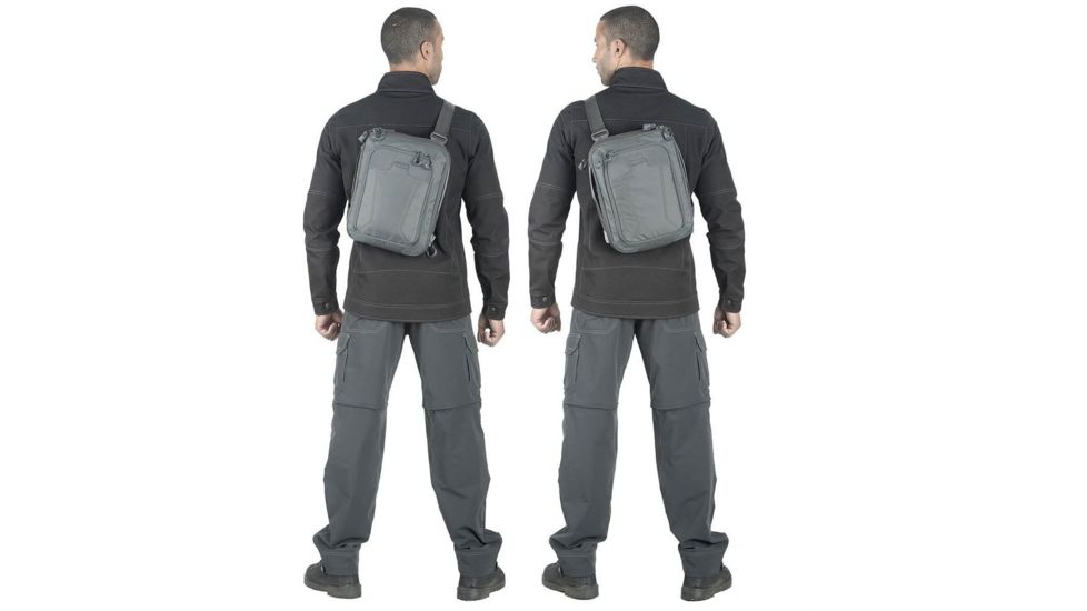 Maxpedition Mini Valence Tech Sling Pack w/11 in. Laptop/Tablet Compartment, 7L, Gray MVLGRY