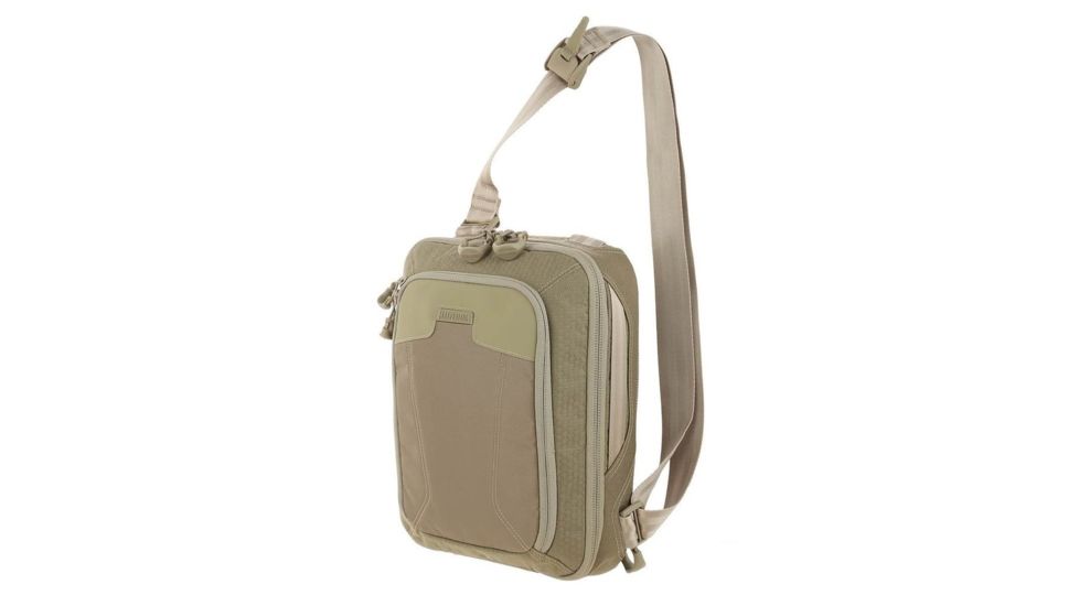 Maxpedition Mini Valence Tech Sling Pack w/11 in. Laptop/Tablet Compartment, 7L, Tan MVLTAN