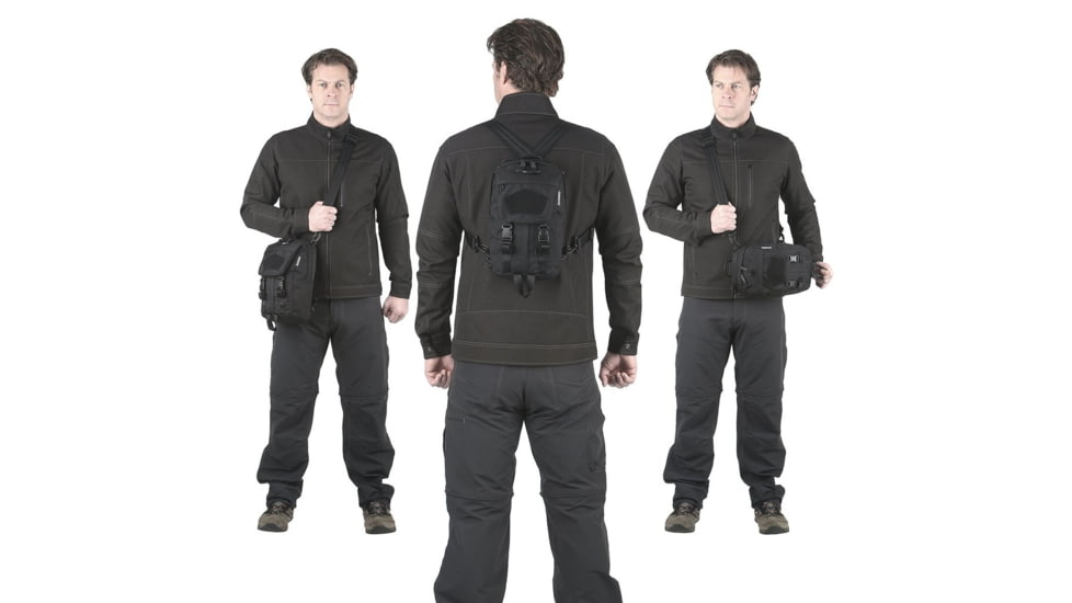 Maxpedition TT12 Convertible Backpack, Black, 5.5in x 7in x 12in, PREPTT12B