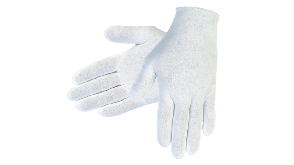MCR Safety 100% Cotton Lisle Inspectors Gloves - Women's, White, Extra Large, Straight Thumb, Ambidextrous, 8610CJ