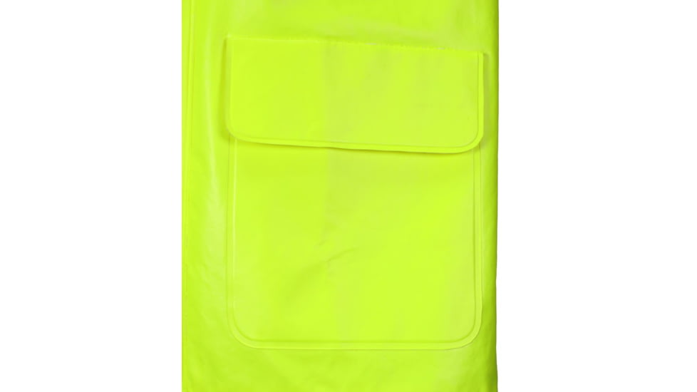 MCR Safety Big Jake 2 PVC/Meta-Aramid Flame Resistant Rain Coat, ANSI Class 3 Hi-Vis Standard, HRC2/CAT2, ARC Rating ATPV 11 cal/cm2, Fluorescent Lime, XL, BJ238CHXL