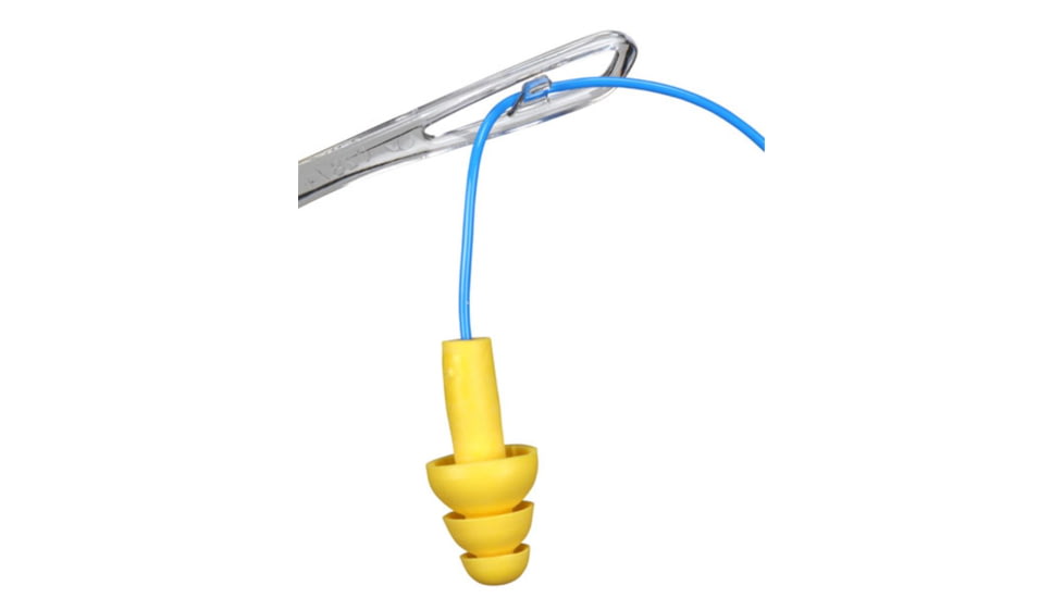 MCR Safety Checklite CL4 Series Safety Glasses, MAX6 Anti-Fog Lens Coating, Earplug Retaining Technology, Temples Hold Earplug Cord in Place, Clear, One Size, CL410PF