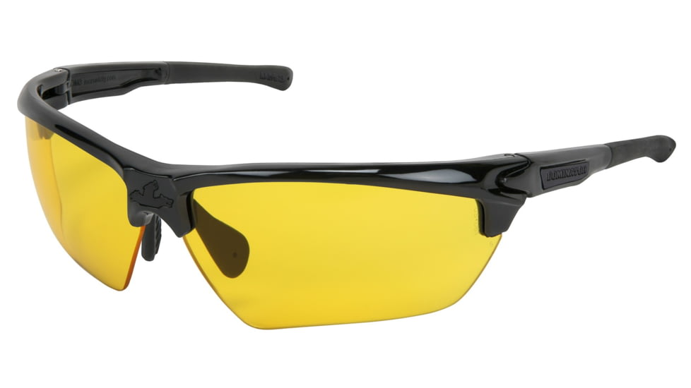 MCR Safety Dominator DM3, Black Frame, Black TPR, Max6 Anti-Fog Lens Coating, Amber, One Size, DM1334PF