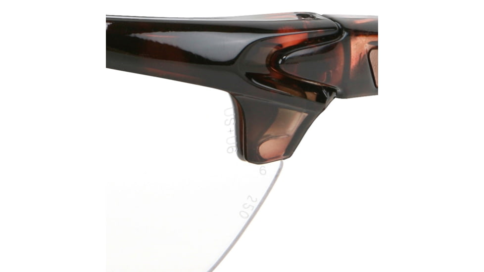 MCR Safety Dominator DM3 Magnifier Safety Glasses with Tortoise Shell Color Frame MAX6 Anti-Fog Lens, 2.5 Diopter, Clear, One Size, DM13H25PF