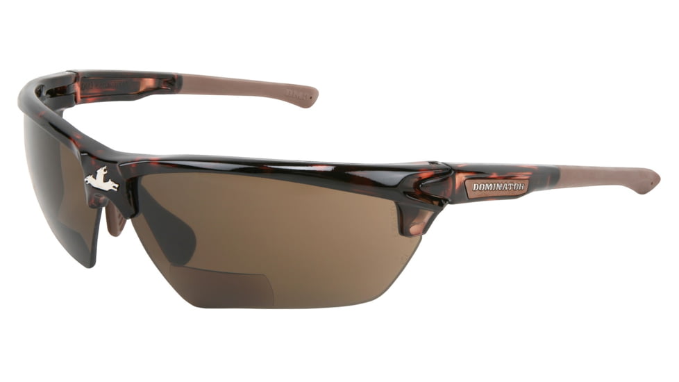 MCR Safety Dominator DM3 Magnifier, Tortoise Shell Color Frame, MAX6 lens, 1.5 Diopter, Brown, One Size, DM13H15BPF