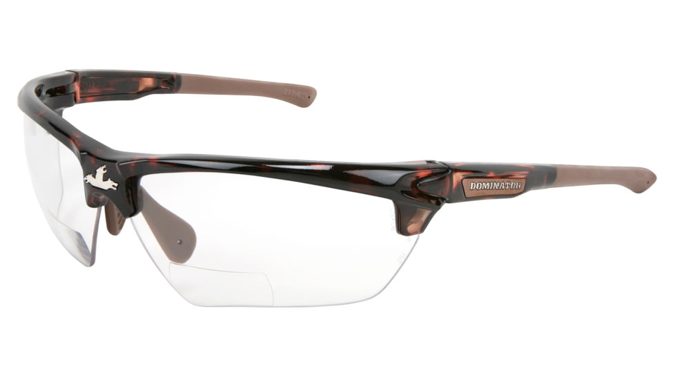 MCR Safety Dominator DM3 Magnifier, Tortoise Shell Color Frame, MAX6 lens, 1.5 Diopter, Clear, One Size, DM13H15PF