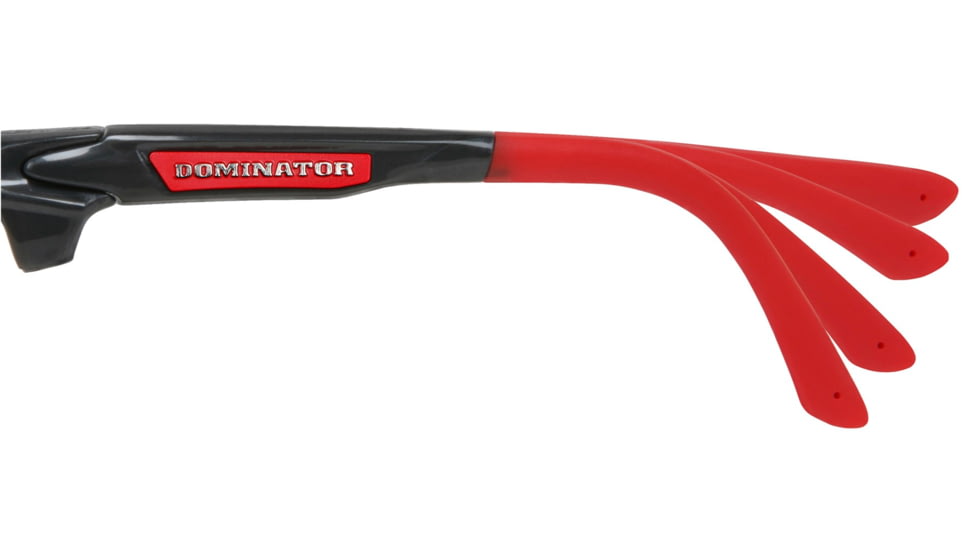 MCR Safety Dominator DM3 Series Safety Glasses, Polarized Lenses, Adjustable Wire Core Temples and Nose Piece, Fire Mirror, One Size, DM131RZ