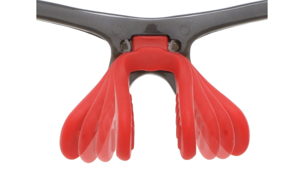 MCR Safety Dominator DM3 Series Safety Glasses, Polarized Lenses, Adjustable Wire Core Temples and Nose Piece, Fire Mirror, One Size, DM131RZ