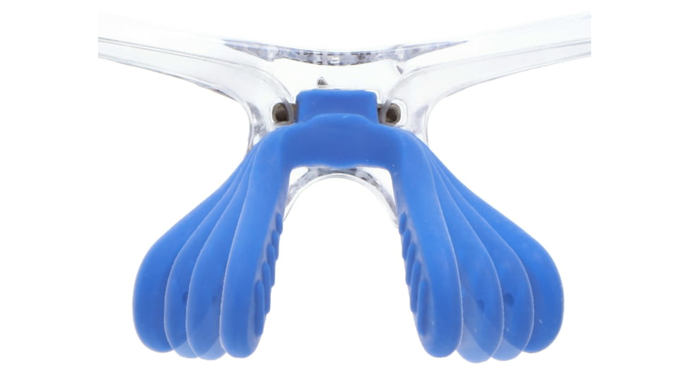 MCR Safety Dominator DM3 Series Safety Glasses, Polarized Lenses, Adjustable Wire Core Temples and Nose Piece, Blue Diamond Mirror, One Size, DM1328BZ