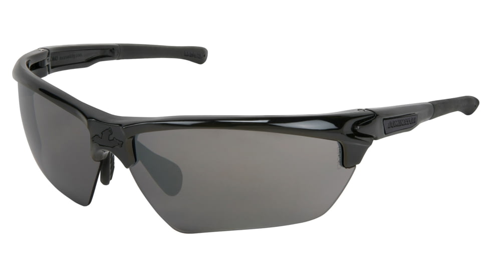 MCR Safety Dominator DM3 Series Safety Glasses, Polarized Lenses, Adjustable Wire Core Temples and Nose Piece, Black Mirror, One Size, DM1337BZ