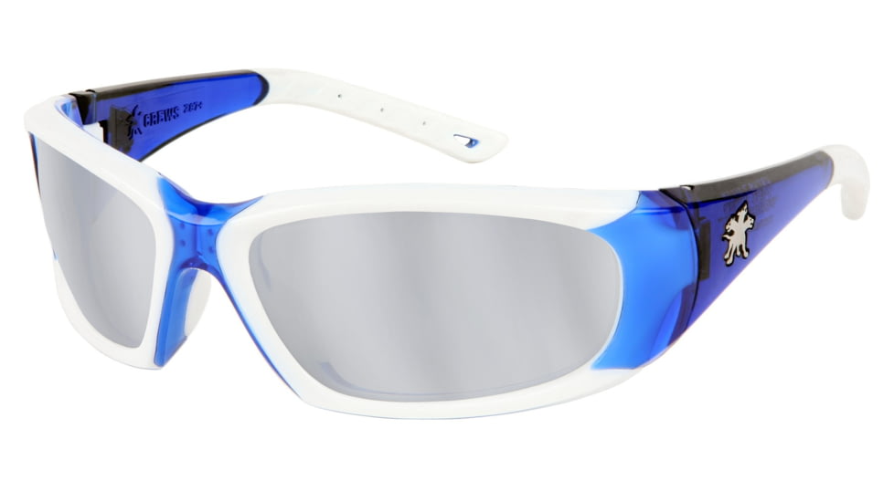 MCR Safety FF327 ForceFlex FF3 Series Safety Glasses, Multi-Injection Molding Locks Lens into Frame, Silver Mirror, One Size, FF327