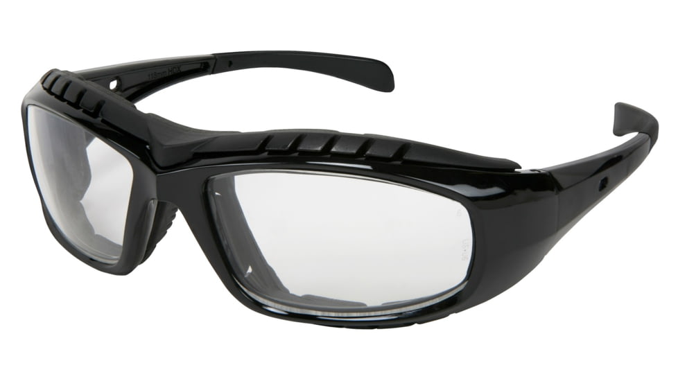 MCR Safety HDX1 Series Safety Glasses, MAX6 Anti-Fog Coating, Removable Elastic Strap, Clear, One Size, HDX110PF