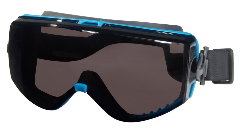 MCR Safety Hydroblast HB3 Safety Goggles, MAX6 Anti-Fog Lens Coating, Adjustable Rubber Head Band, Gray, One Size, HB1322PF