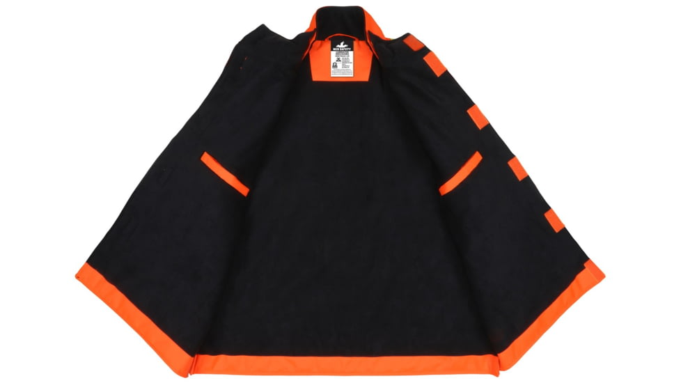 MCR Safety Luminator Break Away Body Warmer, ANSI Class 2 &amp; CSA Class 2, Water Resistant, Insulated, Fleece Liner, Fluorescent Orange, L, BWCCS2SBOL