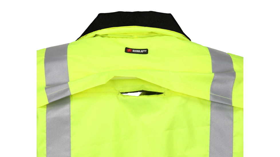 MCR Safety Luminator Two Tone Bomber Jacket, Class 3, Insulated and Water Resistant, Fluorescent Lime, 3X, BBCL3LX3