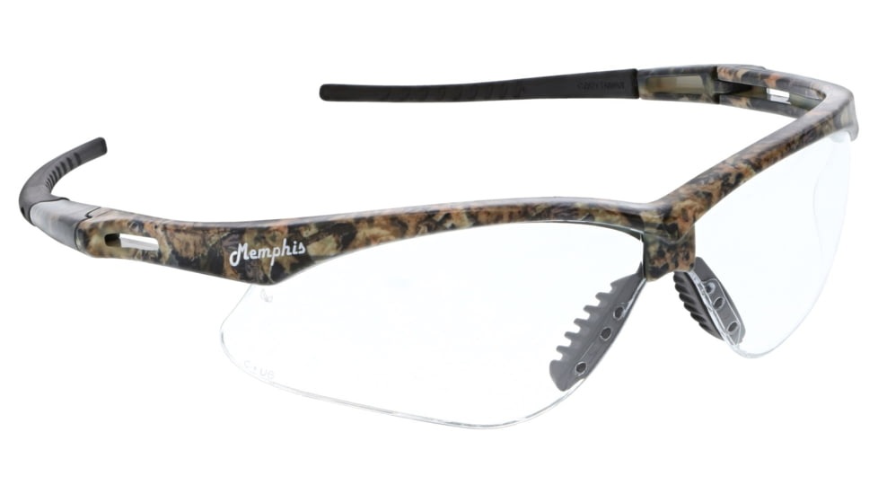 MCR Safety Memphis Series Mossy Oak Camo Safety Glasses, UV-AF Anti-Fog Coating, Wrap Around Lens Design, Clear, One Size, MOMP110AF