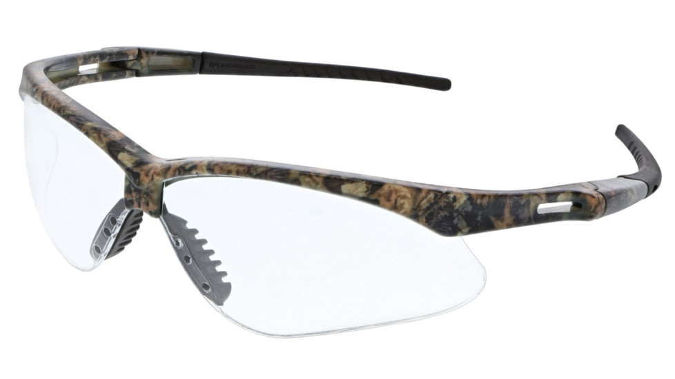 MCR Safety Memphis Series Mossy Oak Camo Safety Glasses, UV-AF Anti-Fog Coating, Wrap Around Lens Design, Clear, One Size, MOMP110AF