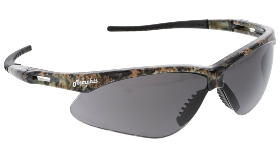 MCR Safety Memphis Series Mossy Oak Camo Safety Glasses, UV-AF Anti-Fog Coating, Wrap Around Lens Design, Gray, One Size, MOMP112AF