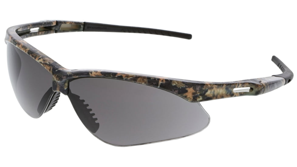 MCR Safety Memphis Series Mossy Oak Camo Safety Glasses, UV-AF Anti-Fog Coating, Wrap Around Lens Design, Gray, One Size, MOMP112AF