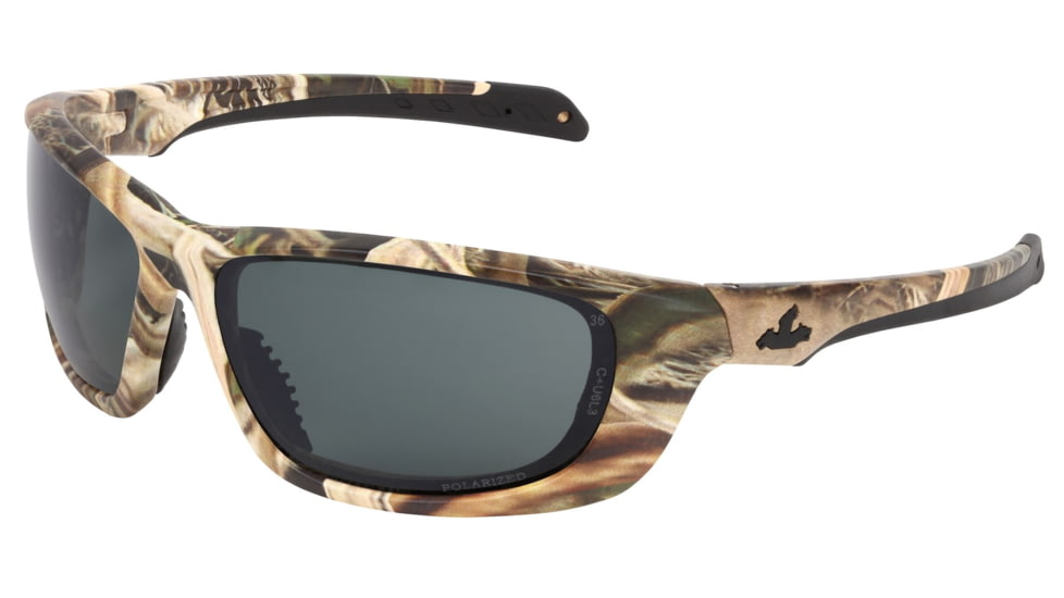 MCR Safety Mossy Oak Blades Swagger UD1 Series Camouflage Safety Glasses, Ultra Defense Ballistic Impact Protection, MAX36 Lenses, Black Mirror, One Size, MOUD117BZDC