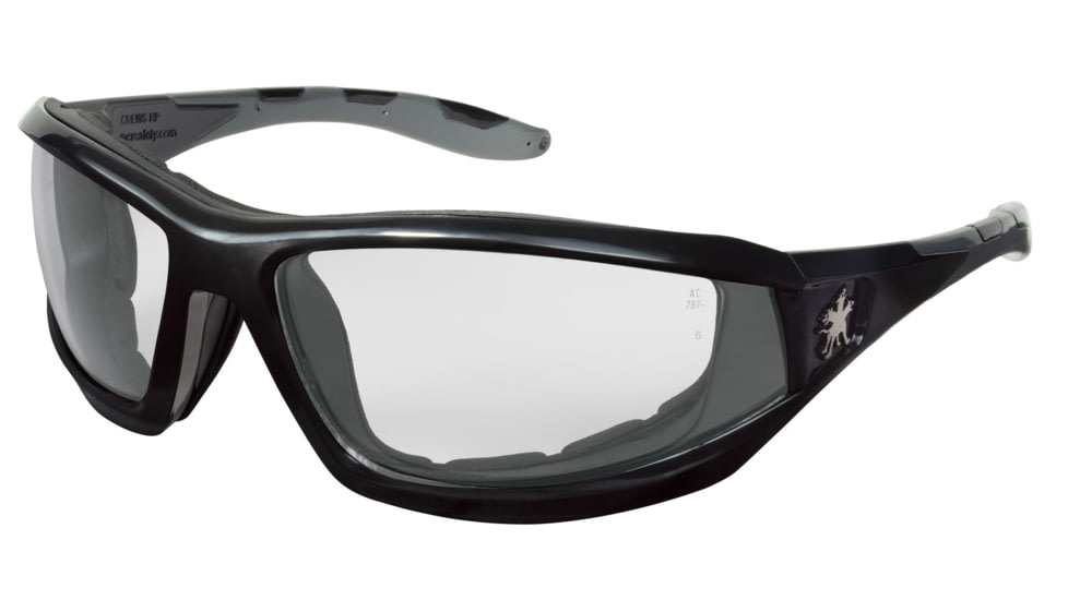 MCR Safety Swagger RP2 Series Safety Glasses, MAX6 Anti-Fog Lenses, TPR from Temples to Nose Piece, Clear, One Size, RP210PF