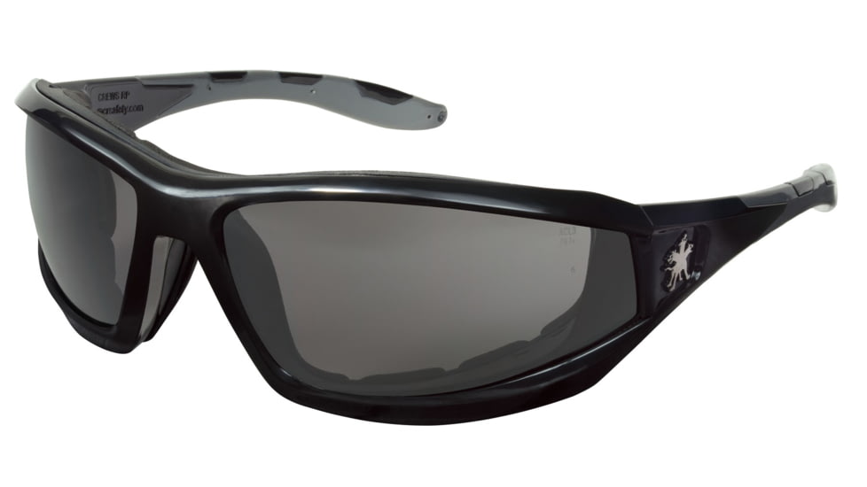MCR Safety Swagger RP2 Series Safety Glasses, MAX6 Anti-Fog Lenses, TPR from Temples to Nose Piece, Gray, One Size, RP212PF