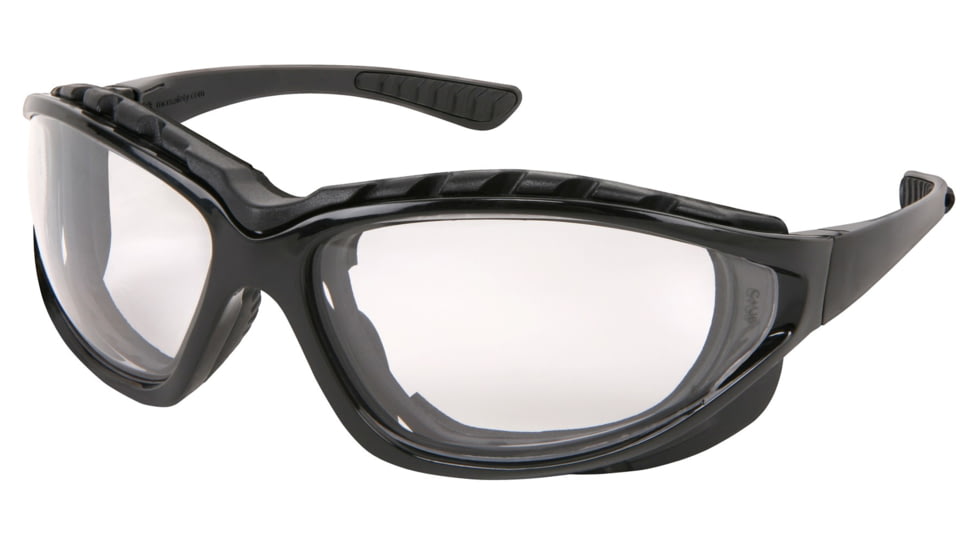 MCR Safety Swagger RP3 Series Foam Lined Safety Glasses, MAX6 Anti-Fog Lenses, Interchangeable Head Band Included, Clear, One Size, RP310PF