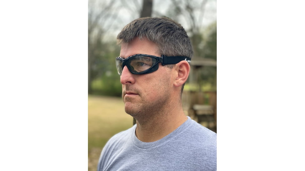 MCR Safety Swagger RP3 Series Foam Lined Safety Glasses, MAX6 Anti-Fog Lenses, Interchangeable Head Band Included, Clear, One Size, RP310PF