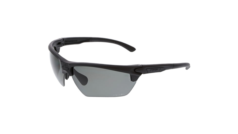 MCR Safety Tier1 T123 Tactical Gear Safety Glasses, Matte Black Frame, Gray MAX36 Polar Superior Anti-Fog Lens, One Size, T12312DZ