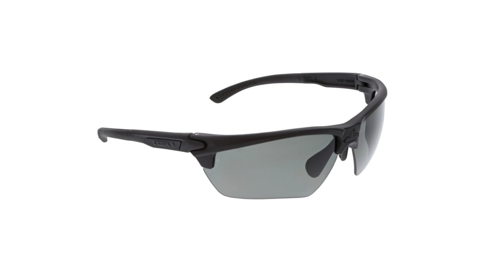 MCR Safety Tier1 T123 Tactical Gear Safety Glasses, Matte Black Frame, Gray MAX6 Superior Anti-Fog Lens, One Size, T12312P