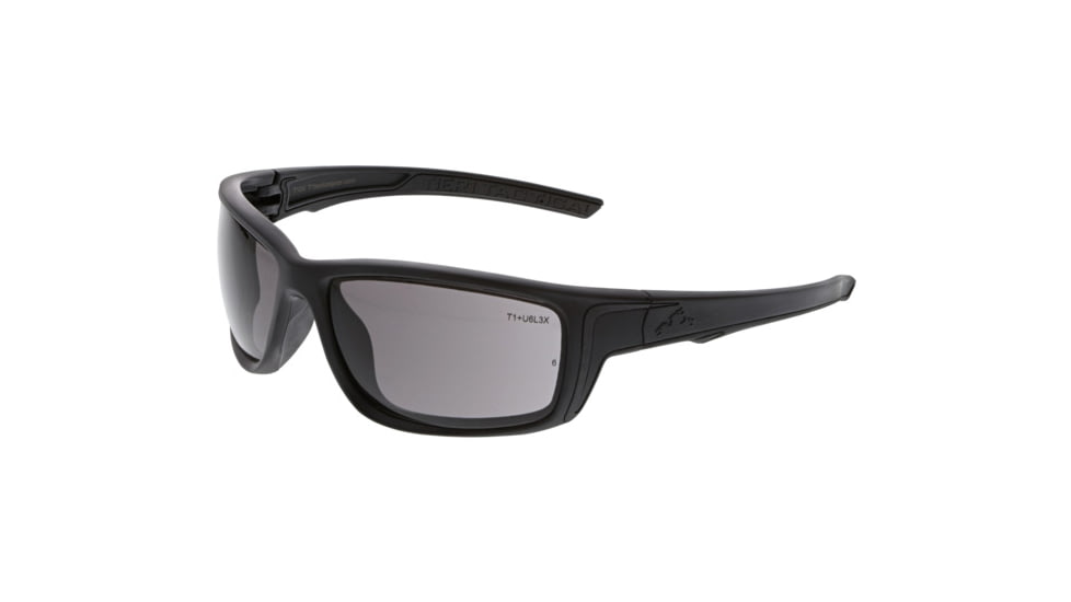 MCR Safety Tier1 T124 Tactical Gear Safety Glasses, Matte Black Frame, Gray MAX6 Superior Anti-Fog Lens, One Size, T12412P