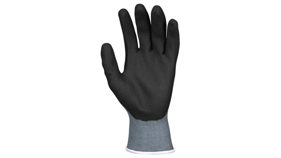 MCR Safety UltraTech Work Gloves, 15 Gauge Nylon Shell, HPT Palm and Fingertips, Black/Gray, Large, 9699L