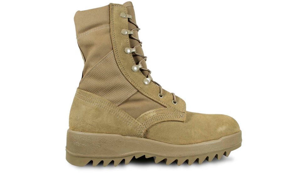 McRae Footwear Hot Weather Coyote Ripple Sole Combat Boot w/ Vibram Ripple Outsole, Coyote, 10.5, 8188-10.5