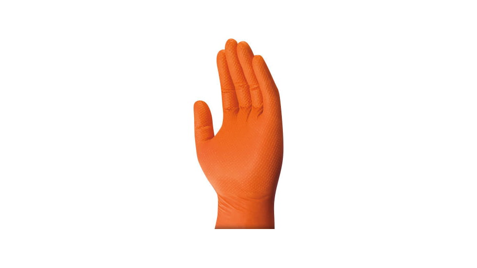 Mechanix Wear 100 CT Nitrile 8 Mil Gloves - Mens, Orange, Medium, D01-09-009-100