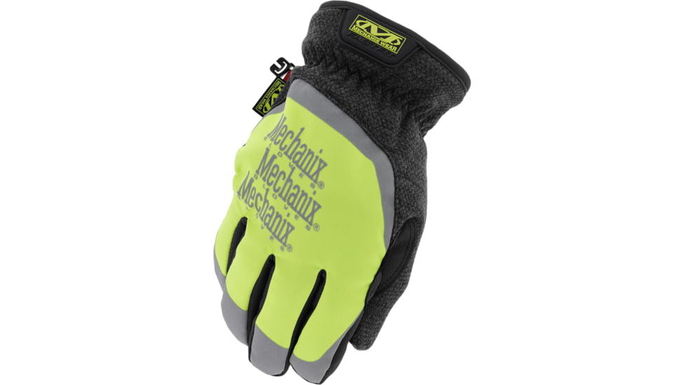 Mechanix Wear Coldwork Fastfit Men's Gloves, Black/Hi-Viz, Small, CWKSFF-X91-008