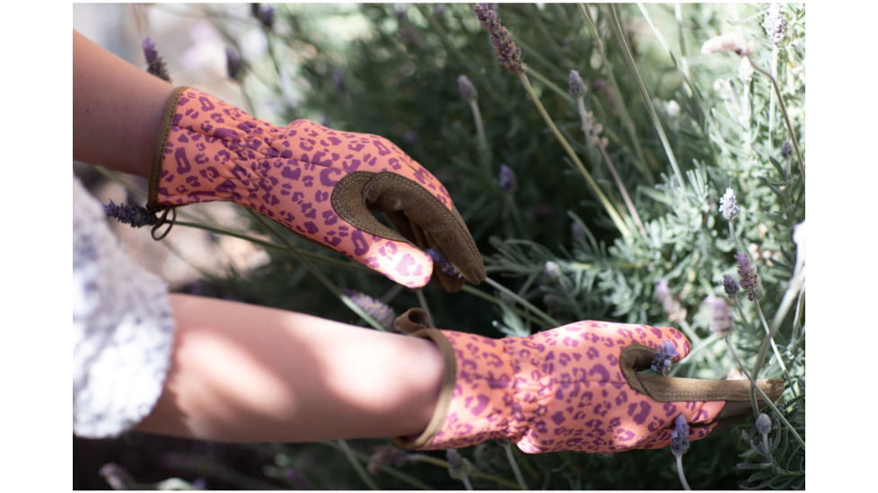 Mechanix Wear Ethel Garden Leopard Gloves - Womens, Orange, Medium, ETH-LP09-520