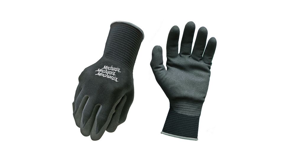 Mechanix Wear Knit Nitrile Glove, Black, Small/Medium, ND-05-500